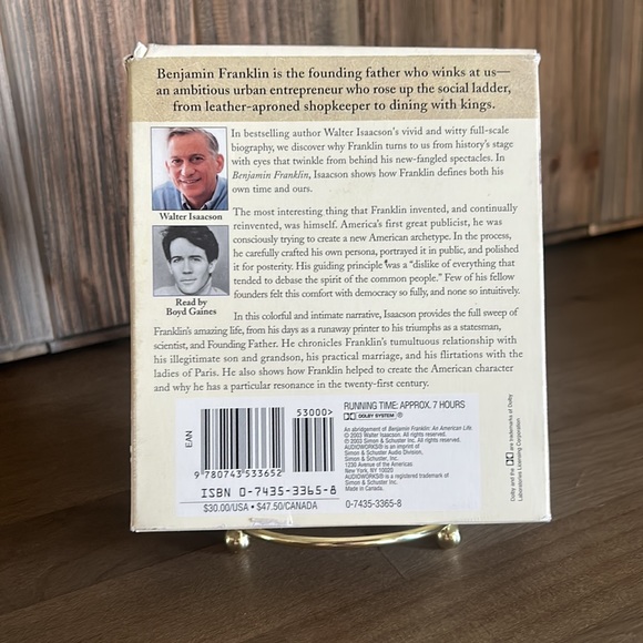 Audio Book CD - Benjamin Franklin: An American Life - Picture 2 of 2
